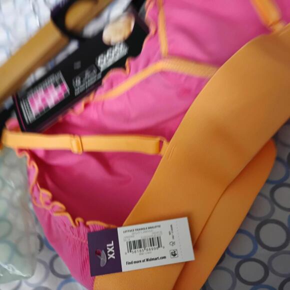 Nobo No Boundaries Bralette Plus Size XXL 2XL Pink‎ Bra Seamless Removable Pads - Picture 5 of 5